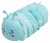 Tolltartó, cipzáras, szőrme-szilikon, EXACOMPTA "Caterpillar", vegyes színek