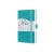 Jegyzetfüzet, exkluzív, 95x150 mm, vonalas, 87 lap, keményfedeles, SIGEL "Jolie", türkiz